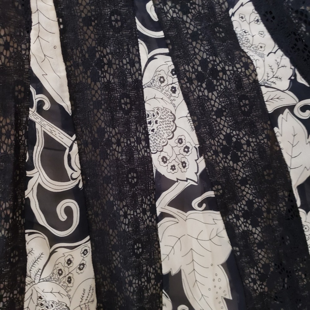 Bandolino Whimsigoth Skirt SIZE 8 Y2K‎ Boho Fairy Grunge Festival Lace Scalloped - Picture 3 of 7